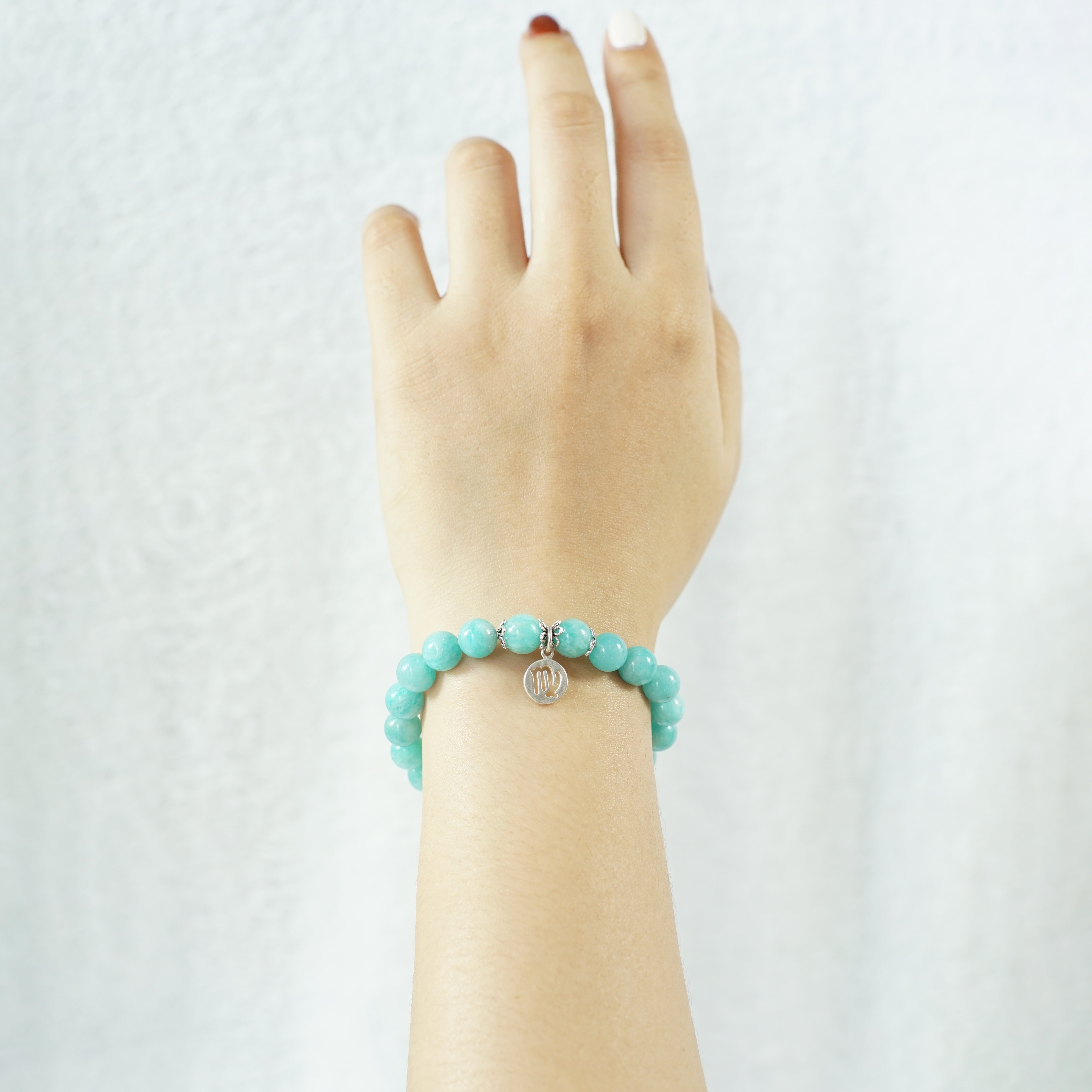 Virgo Zodiac Sign - Amazonite Gemstone Bracelet