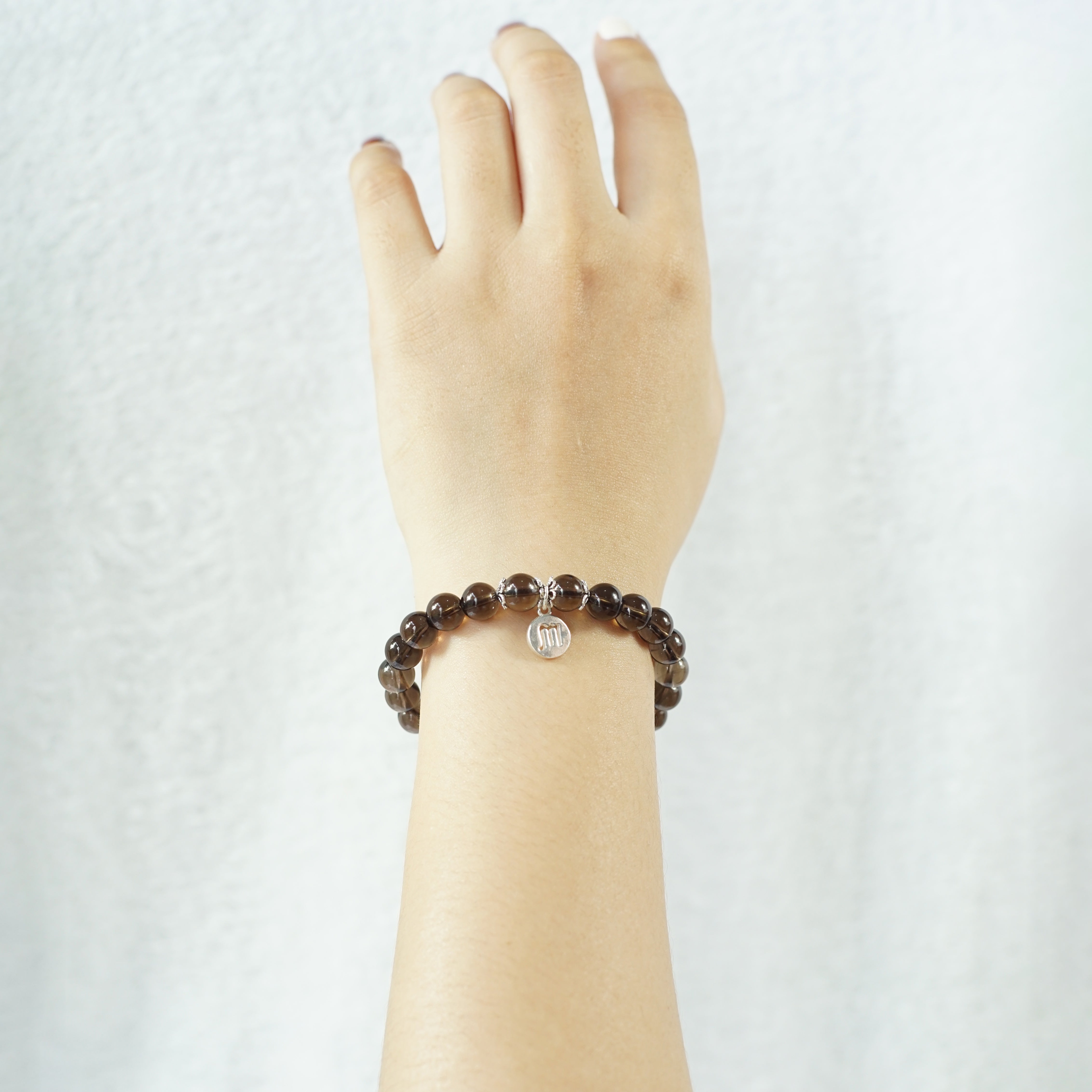 Scorpio Zodiac Sign - Smoky Quartz Gemstone Bracelet