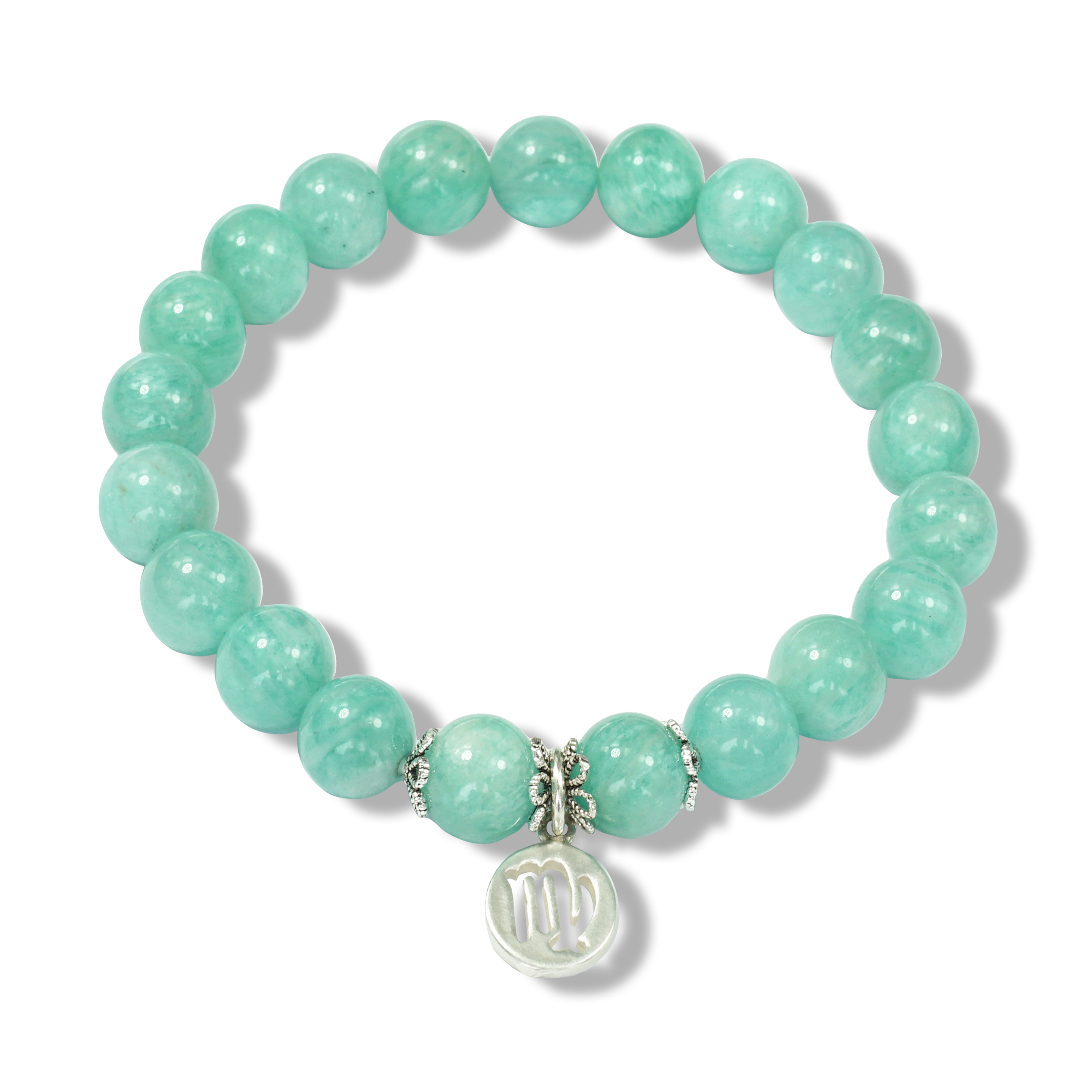 Virgo Zodiac Sign - Amazonite Gemstone Bracelet