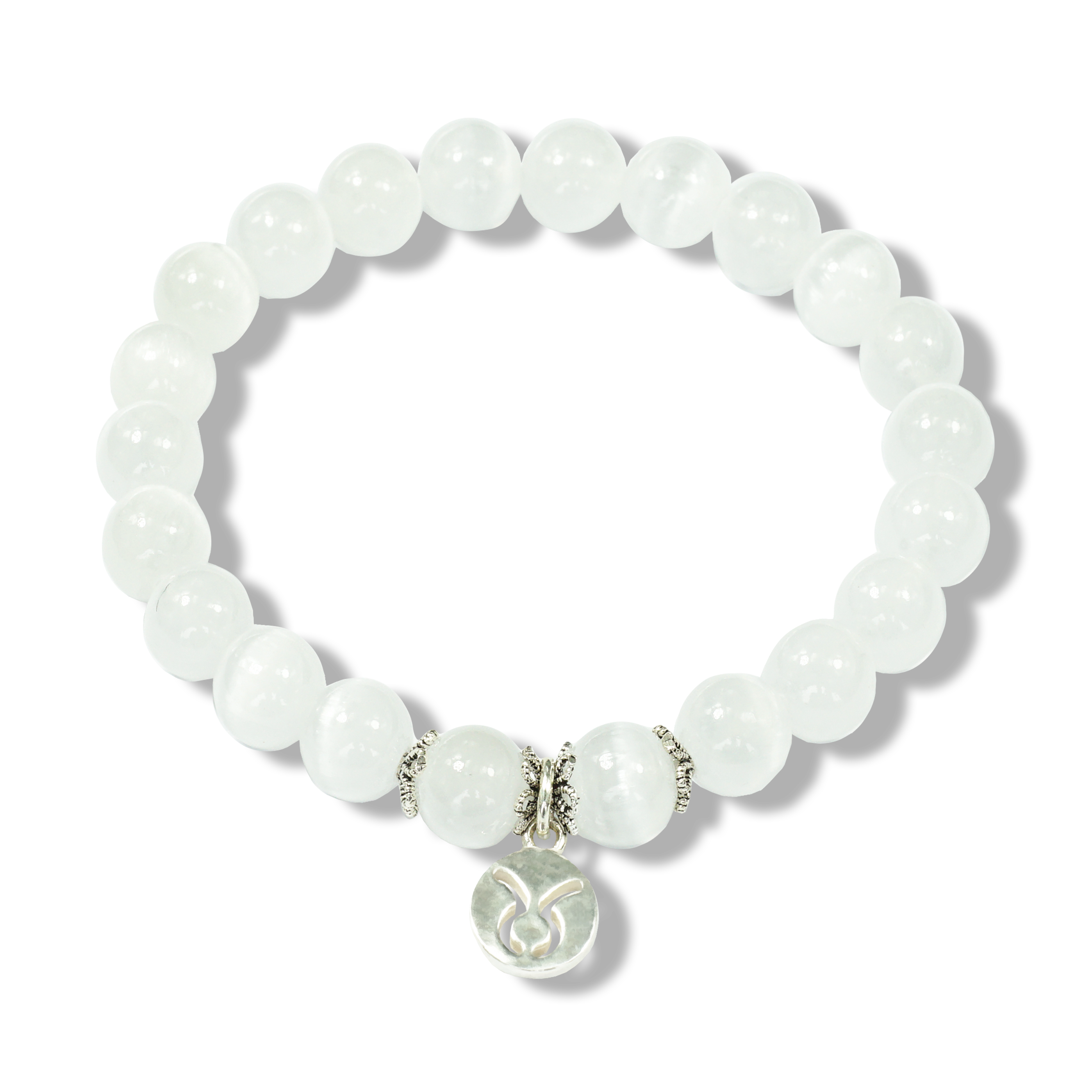 Taurus Zodiac Sign - Selenite Gemstone Bracelet