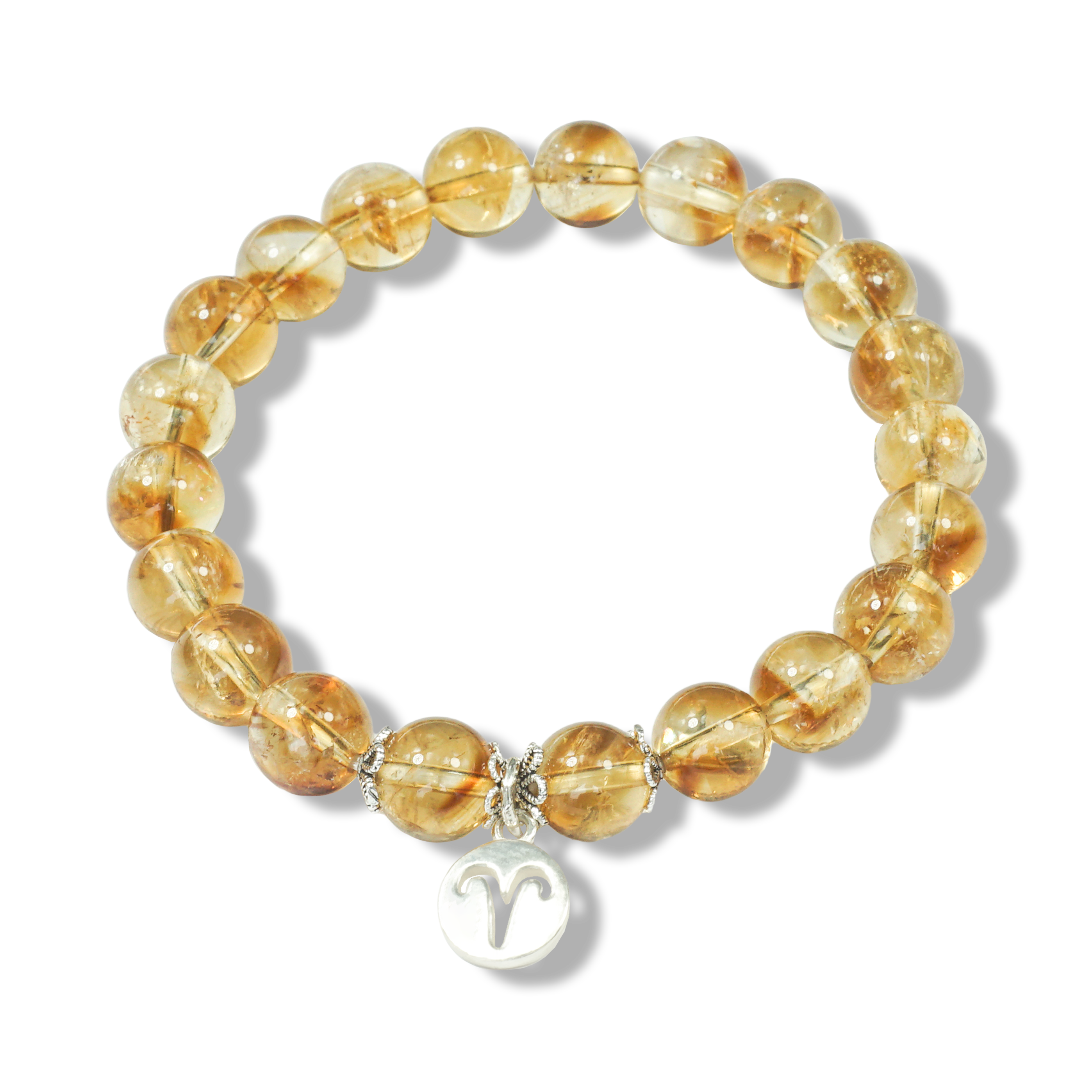 Aries Zodiac Sign - Citrine Gemstone Bracelet