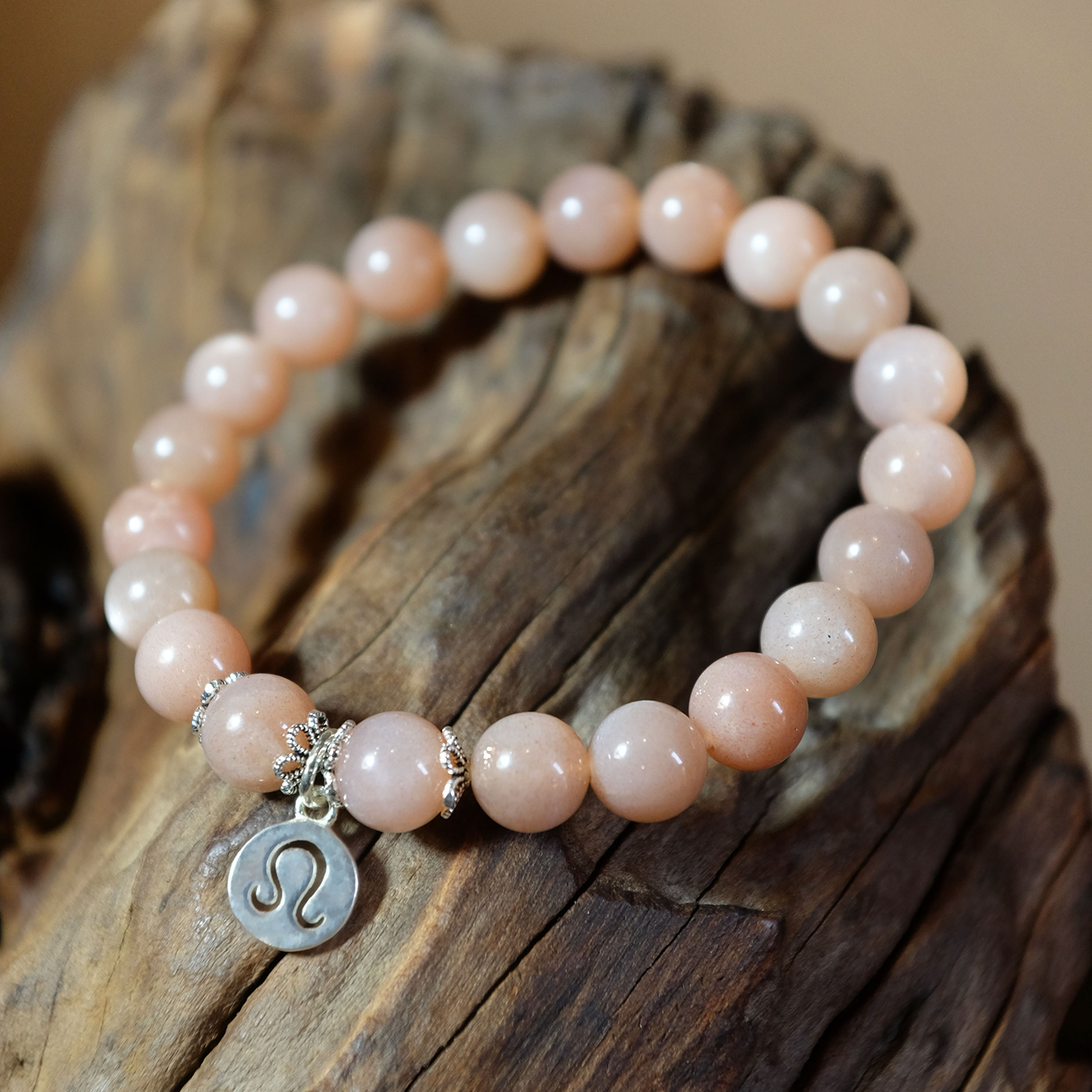 Leo Zodiac Sign - Sunstone Gemstone Bracelet