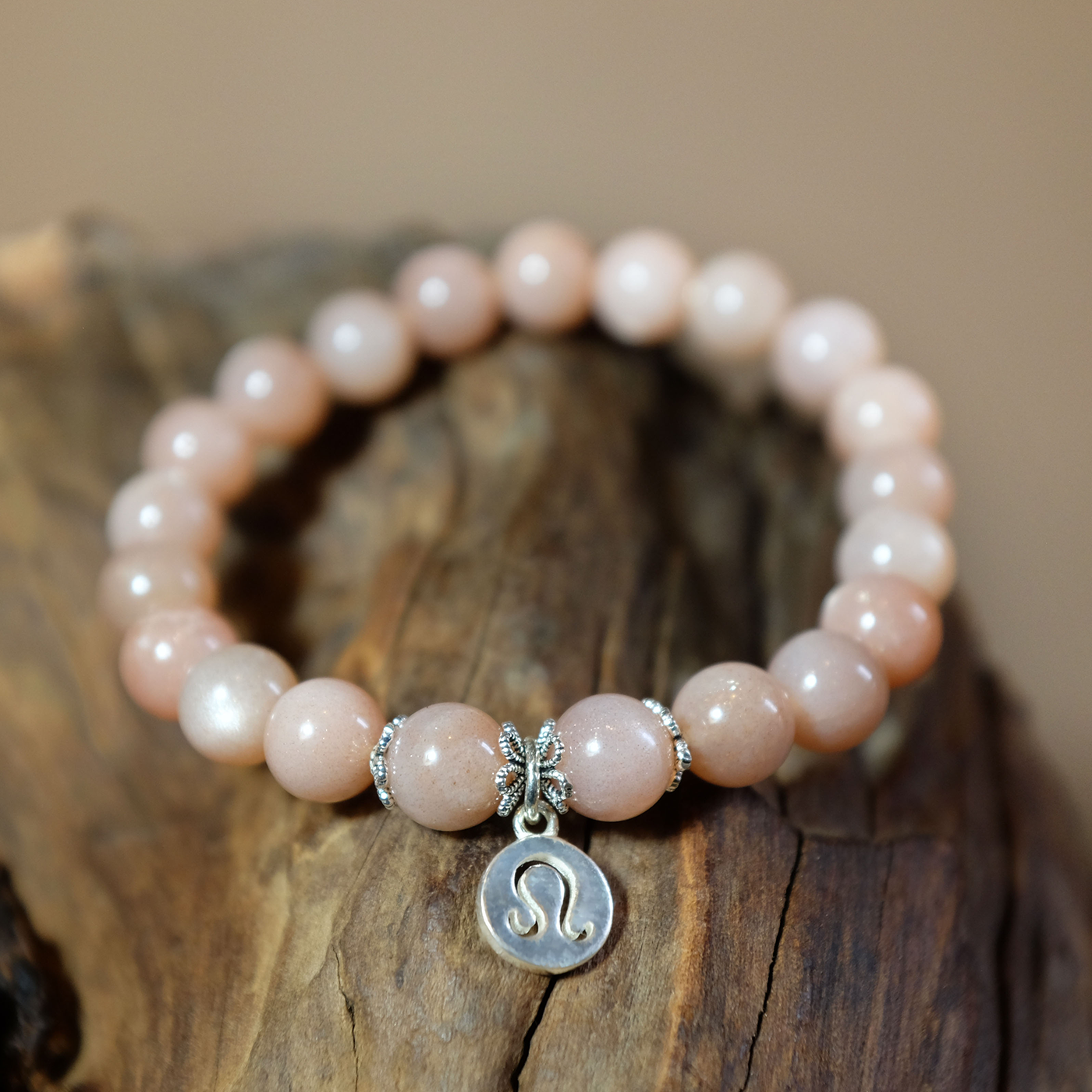 Leo Zodiac Sign - Sunstone Gemstone Bracelet