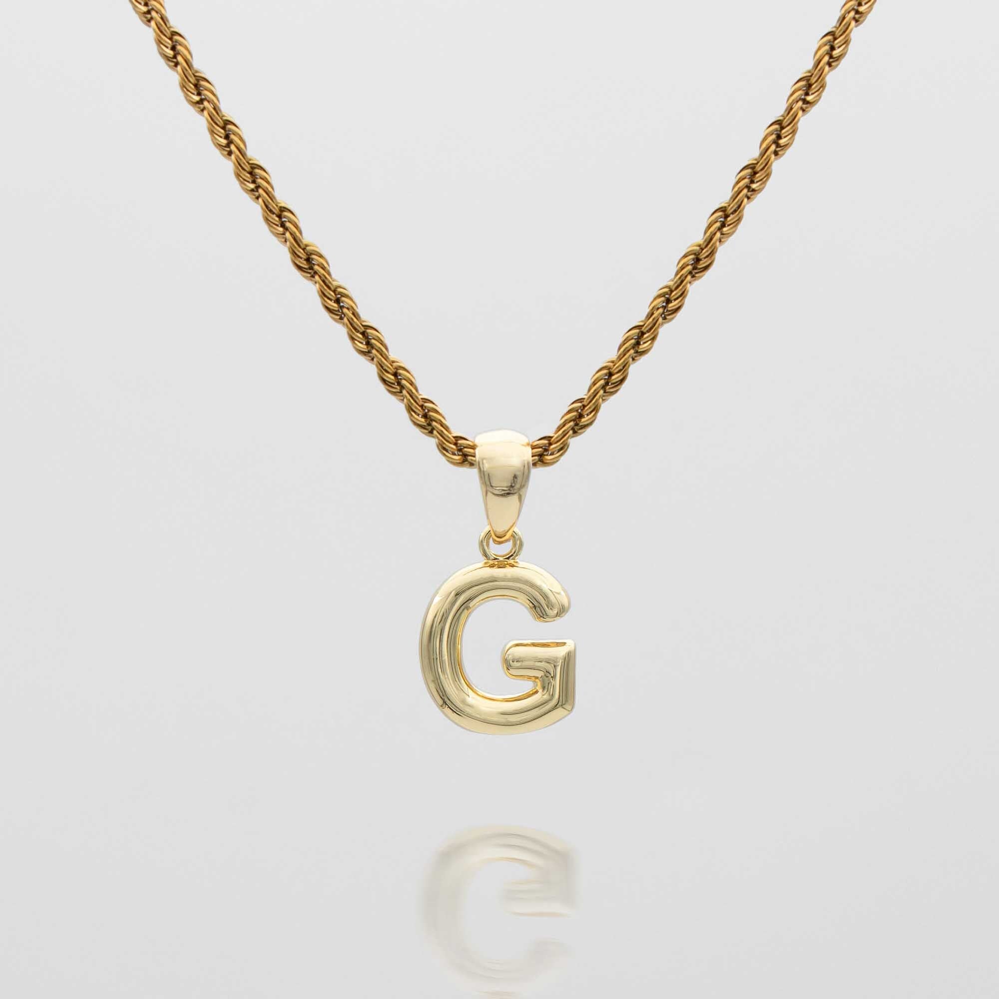 Mini Bubble Initial Necklace