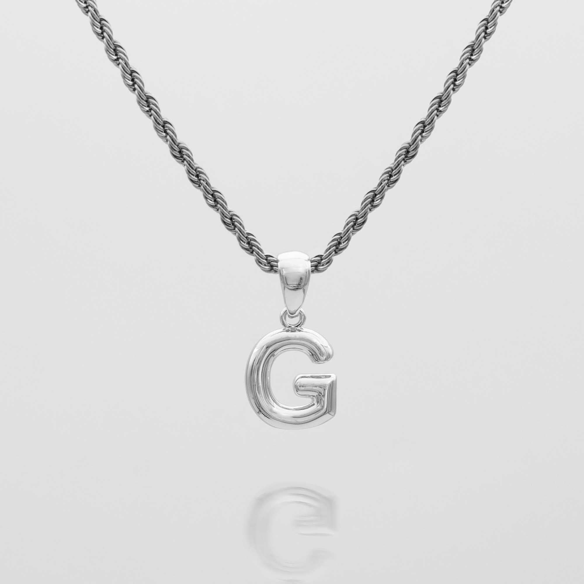 Mini Bubble Initial Necklace