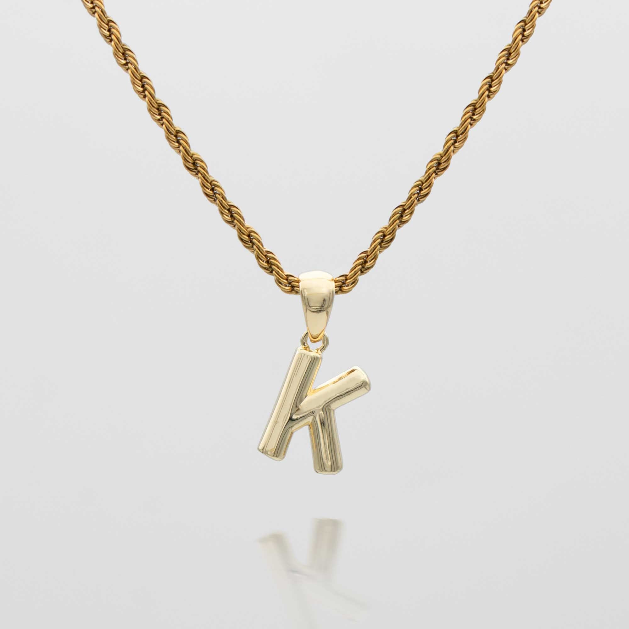 Mini Bubble Initial Necklace