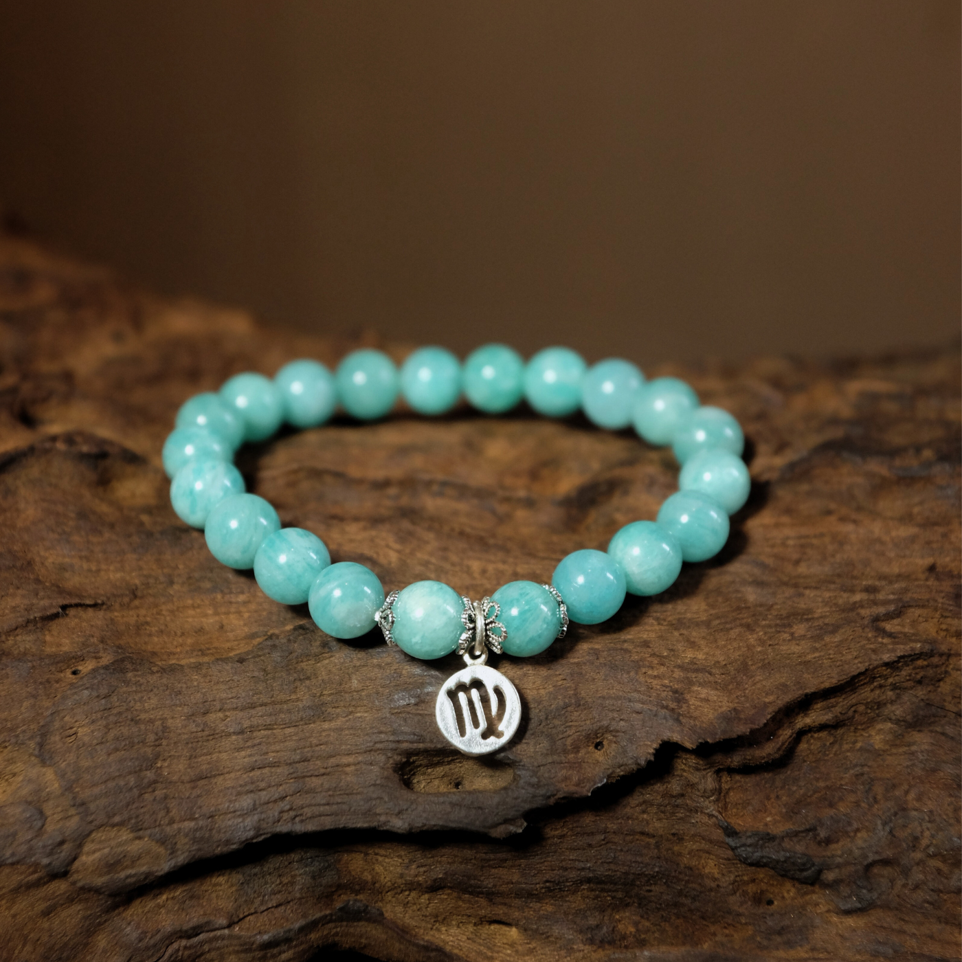 Virgo Zodiac Sign - Amazonite Gemstone Bracelet