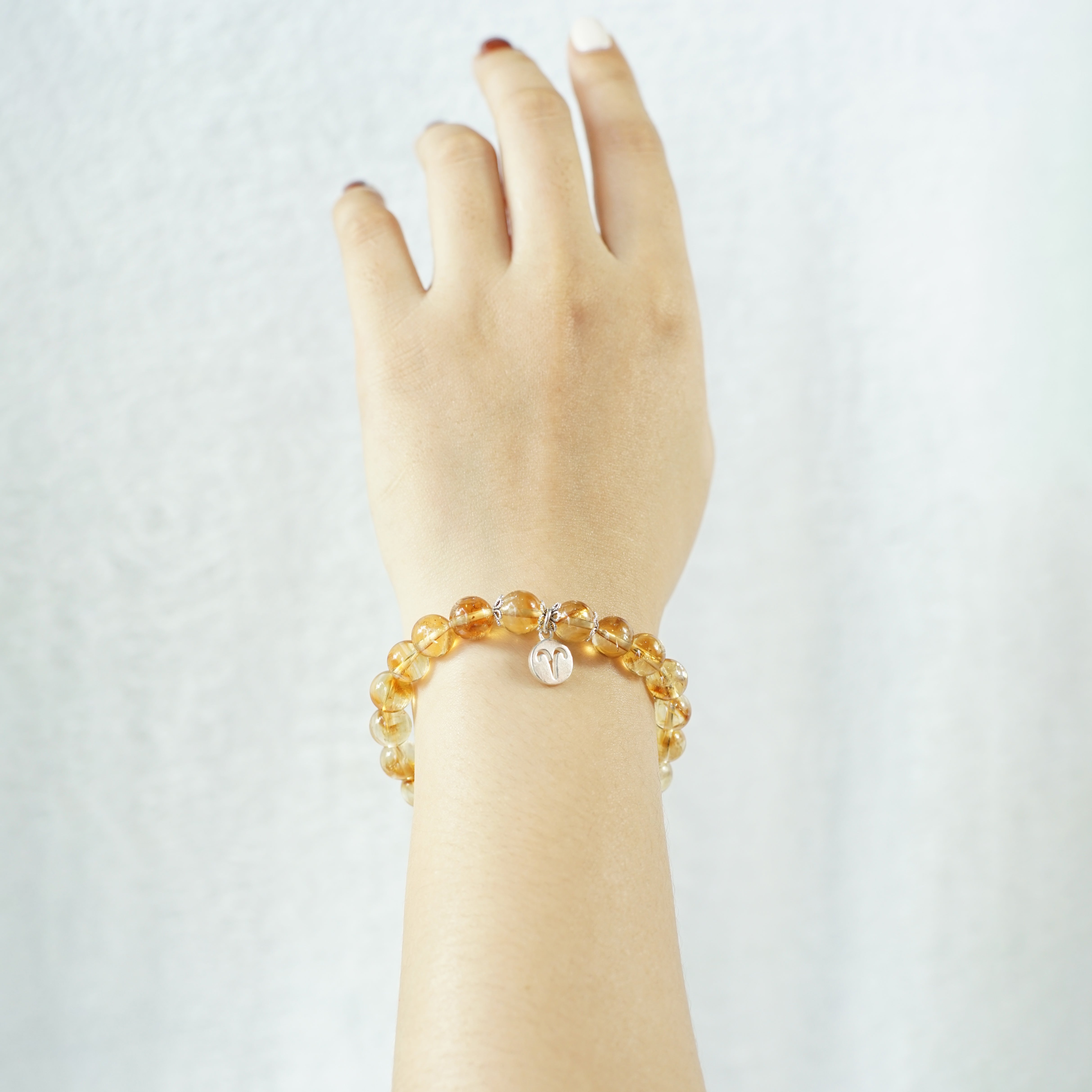 Aries Zodiac Sign - Citrine Gemstone Bracelet