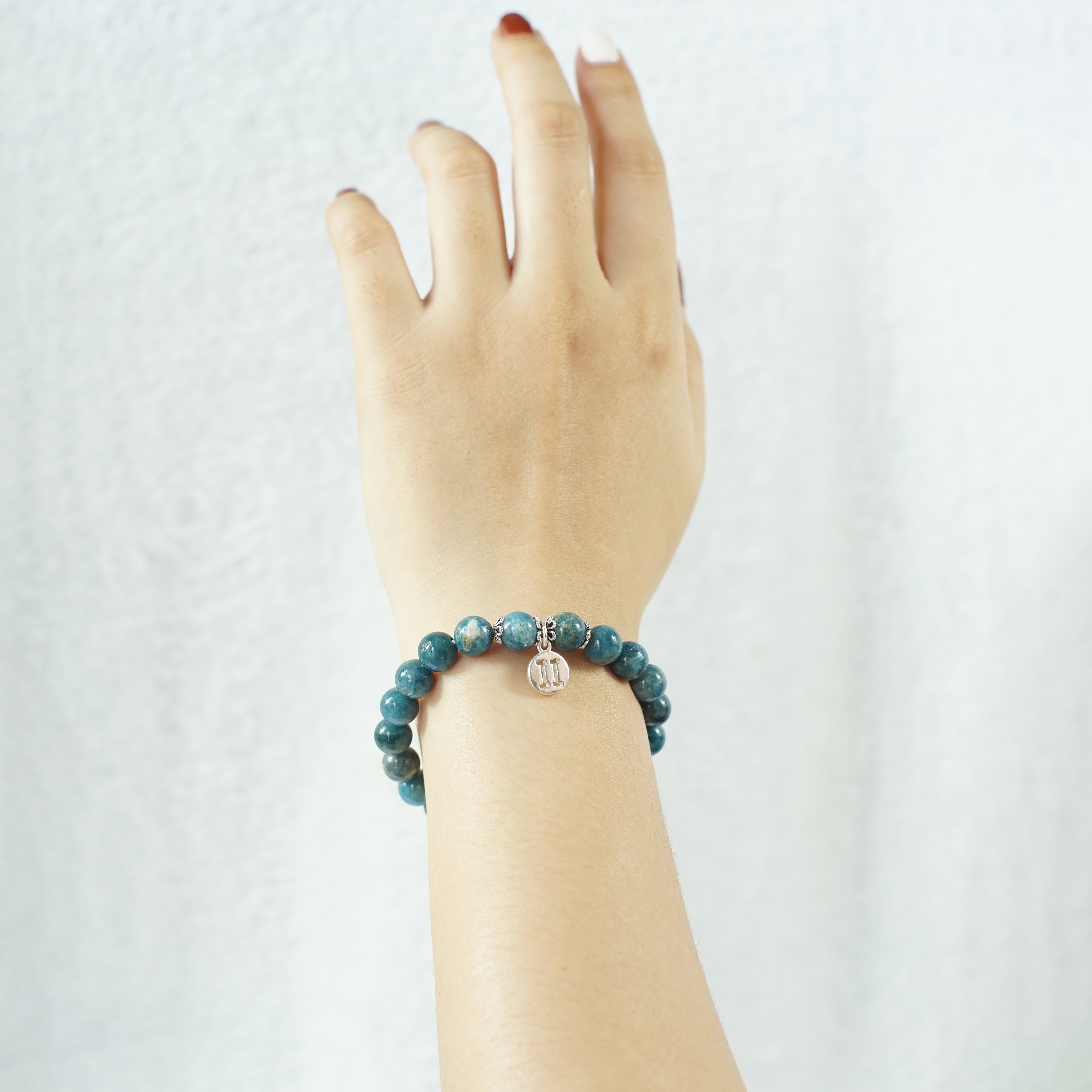 Gemini Zodiac Sign - Apatite Gemstone Bracelet