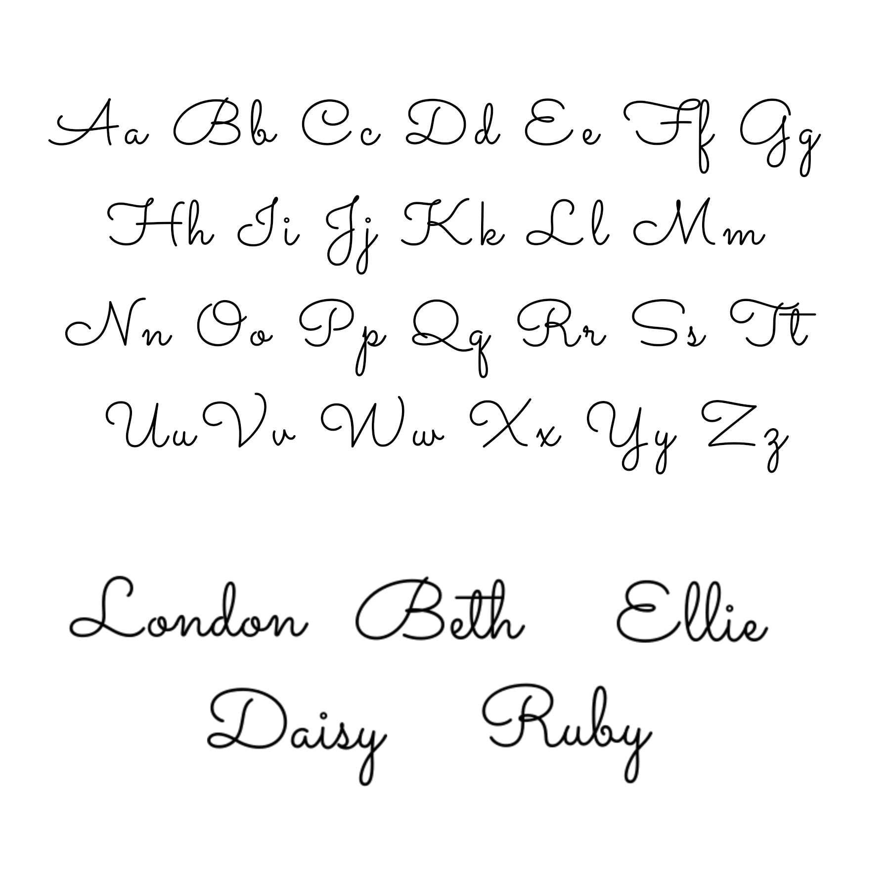London Name Necklace