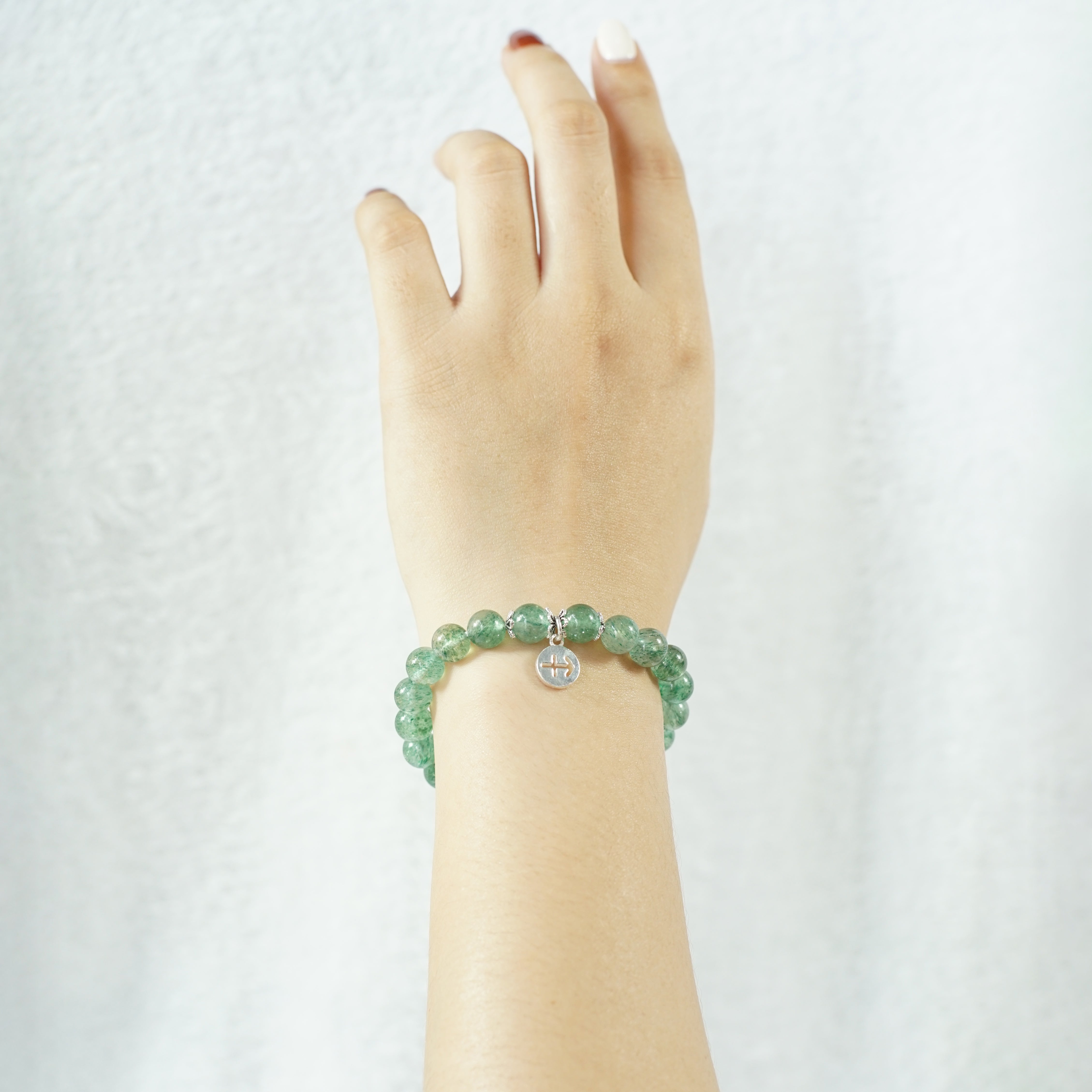 Sagittarius Zodiac Sign - Green Quartz Gemstone Bracelet